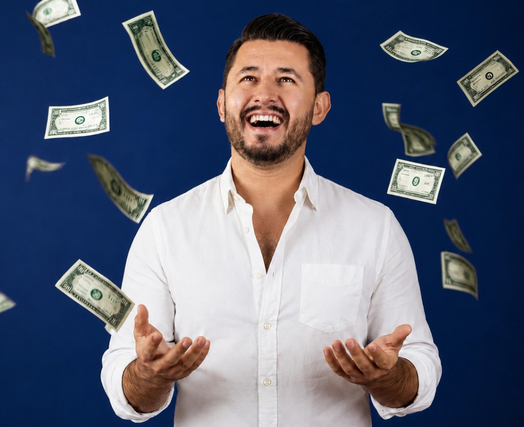 Persona recuperando tranquilidad financiera